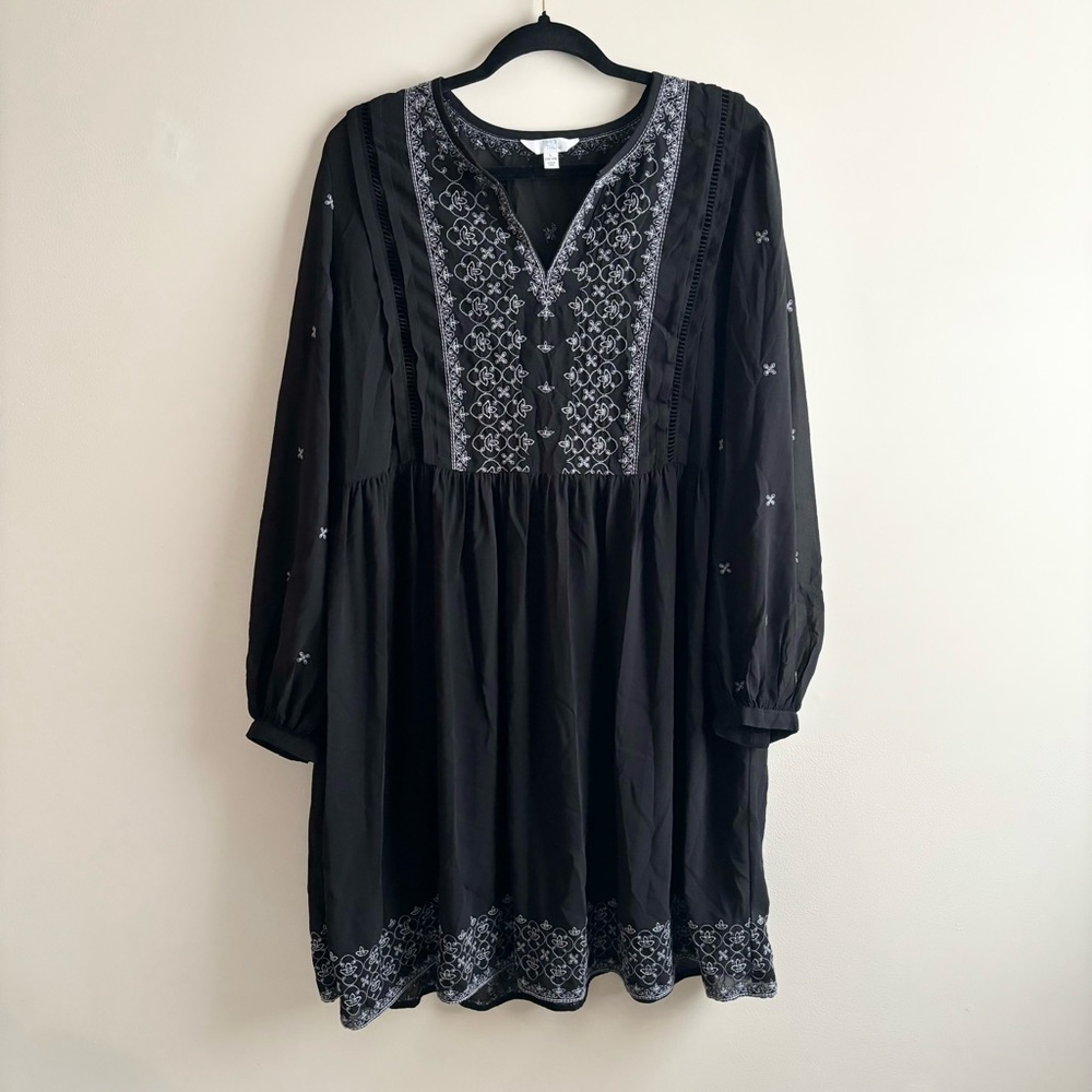 Women’s Time and Tru Peasant Fall Dress Size L 12/14